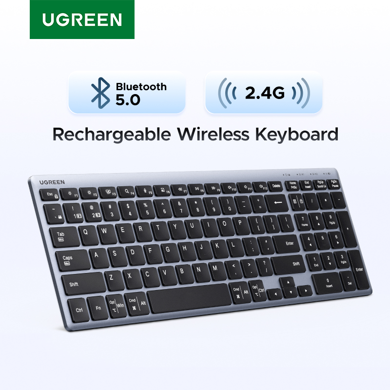 Retro Gaming Mac - UGREEN Keyboard Wireless Bluetooth 5.0&2.4G 99