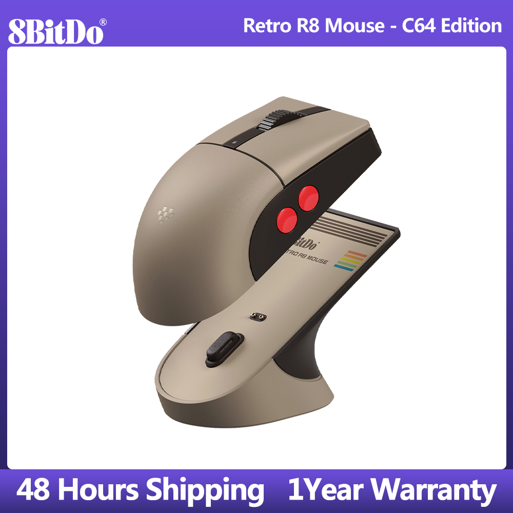 8BitDo Retro R8 Mouse with Mic - đánh giá và giá Mouse Gaming Retro