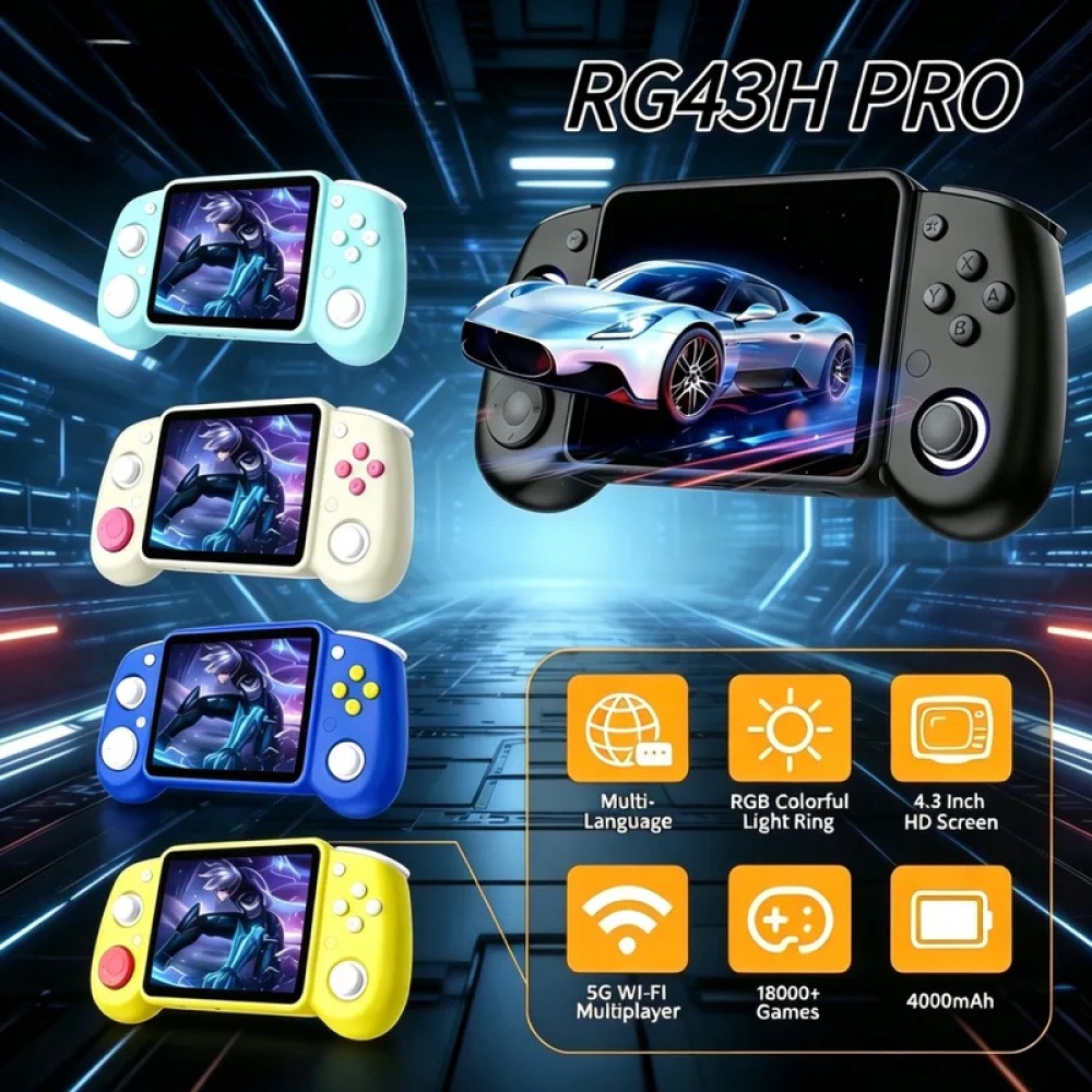 RG43H Pro Portable Retro Handh - đánh giá và giá Retro Gaming Handhelds