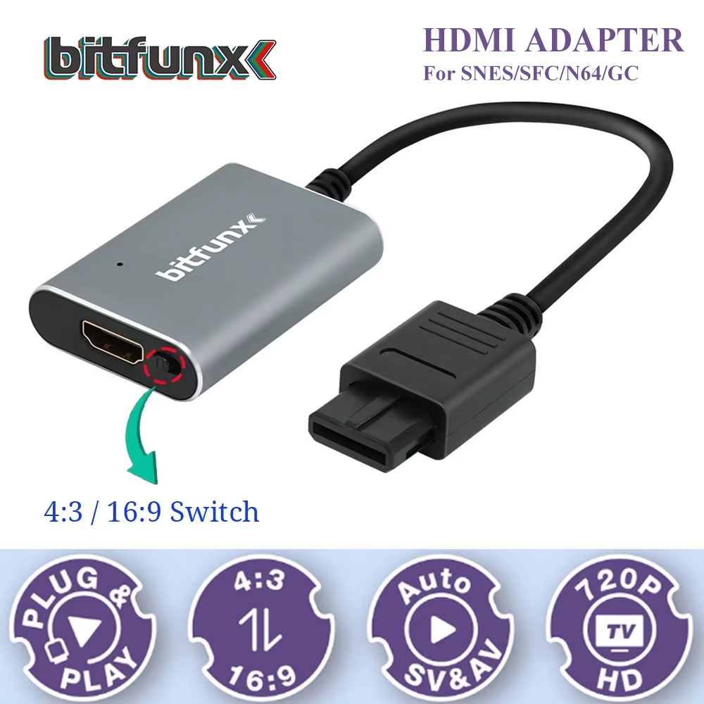 Bitfunx 720P Svideo / AV To HD - đánh giá và giá Retro Gaming Pro