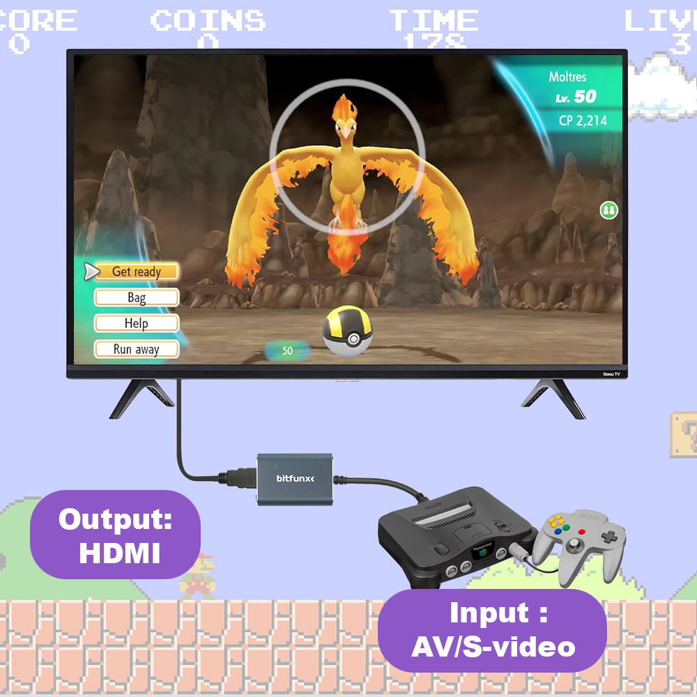 Bitfunx 720P Svideo / AV To HD - đánh giá và giá Retro Gaming Pro