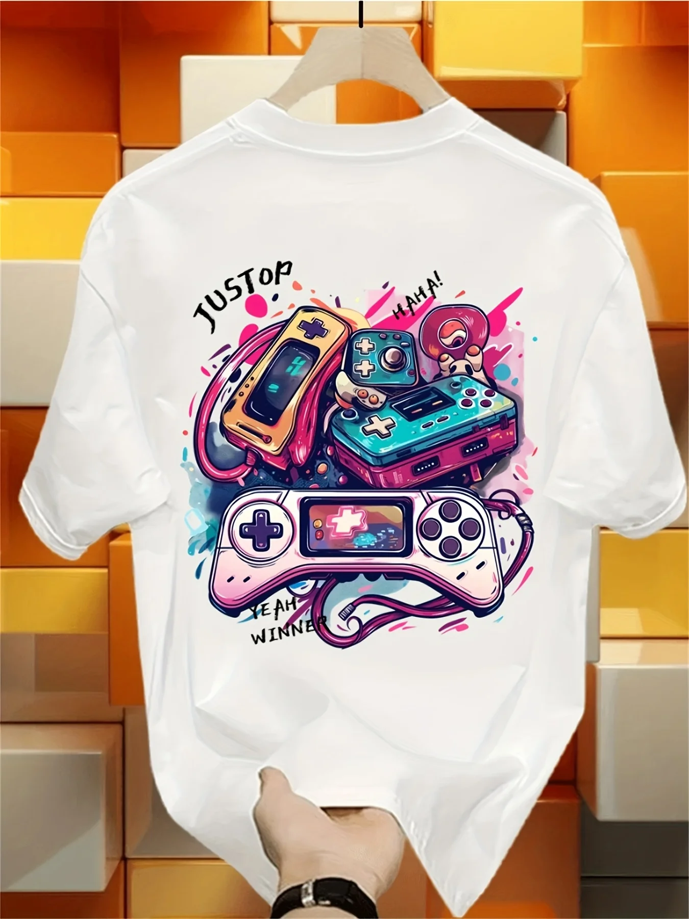 Retro Graffiti Gamepad Art Dua - đánh giá và giá Retro Gaming Jersey