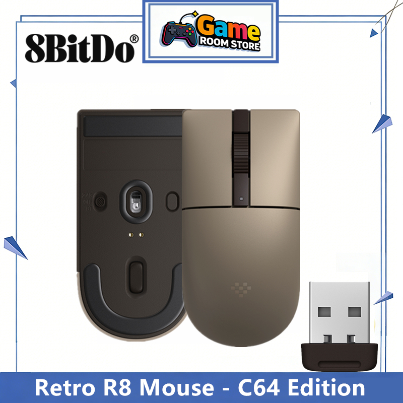 8BitDo Retro R8 Mouse - C64 Ed - đánh giá và giá Mouse Gaming Retro