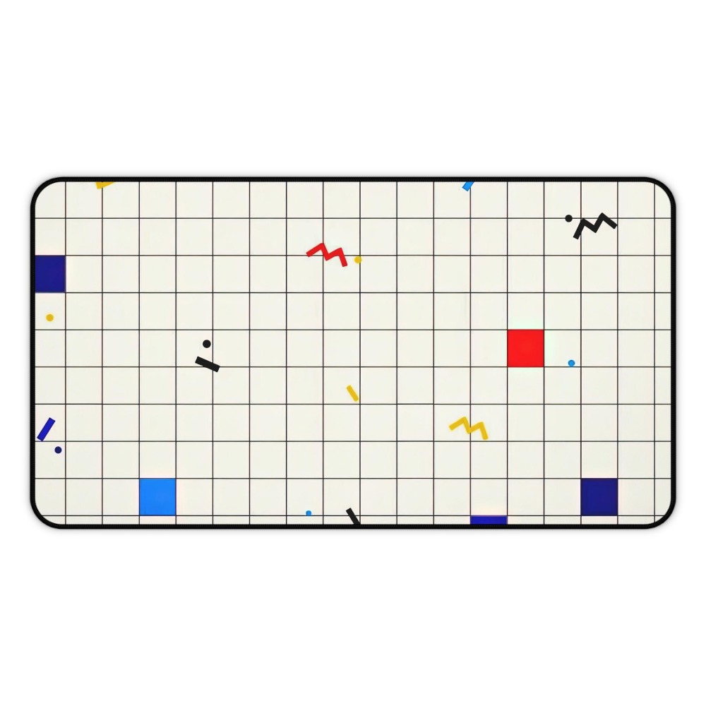 Retro Geometric Grid Desk Mat  - đánh giá và giá Mouse Gaming Retro