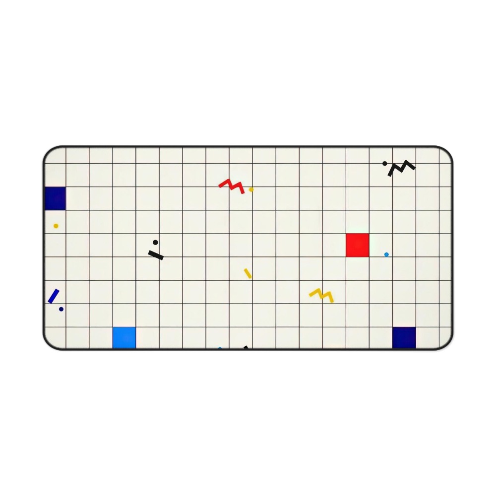 Retro Geometric Grid Desk Mat  - đánh giá và giá Mouse Gaming Retro