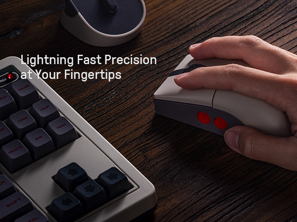 8BitDo Retro R8 Mouse with PAW - đánh giá và giá Mouse Gaming Retro